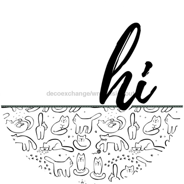 Cat Door Hanger Dco-01599-Dh 18’ Round Wood